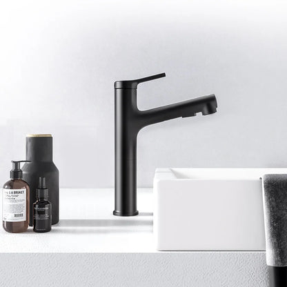 Diiib Bathroom Pull Out Rinser Sprayer Basin Sink High Body Black Faucet 2 Mode Mixer Tap From Xiaomi Youpin