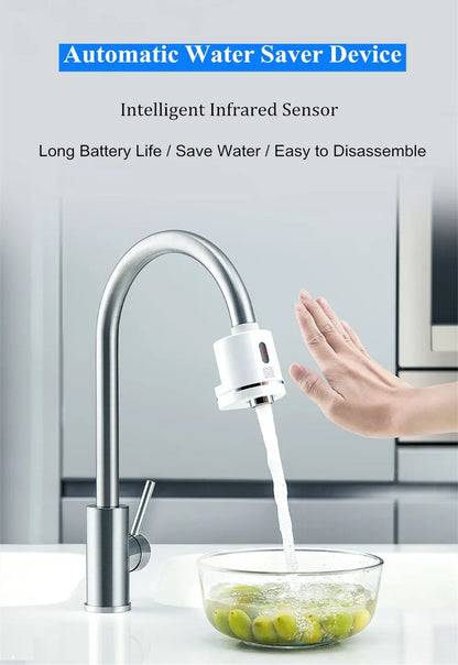 Diiib Automatic Sense Infrared Unplugged Induction Touchless Water Saver Device For Kitchen Bathroom Sink Faucet