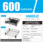 HIGOLD 600mm Kitchen Cabinet Basket Pull Drawer 800mm / 900mm 304 Stainless Steel Dish Storage Rack Combination Packages