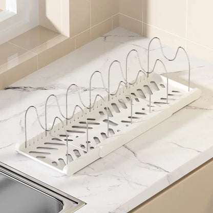 Pot Storage Rack Multi-layer Adjustable Kitchen