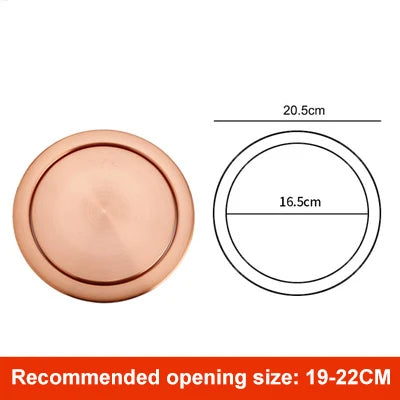 Round Stainless Steel Flap Flush Recessed Built-in Balance Swing Flap Lid Cover Trash Bin Garbage Can Kitchen Counter Top