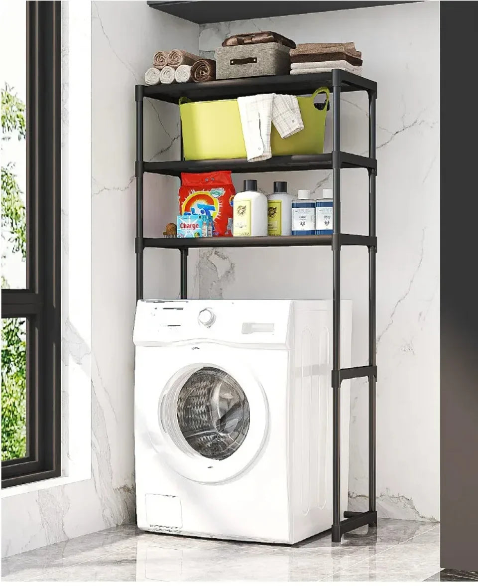 Perforation-Free Washing Machine Shelves Multi-Layer Floor Standing Bathroom Storage Racks Multifunctiona Bathrooms Accessories