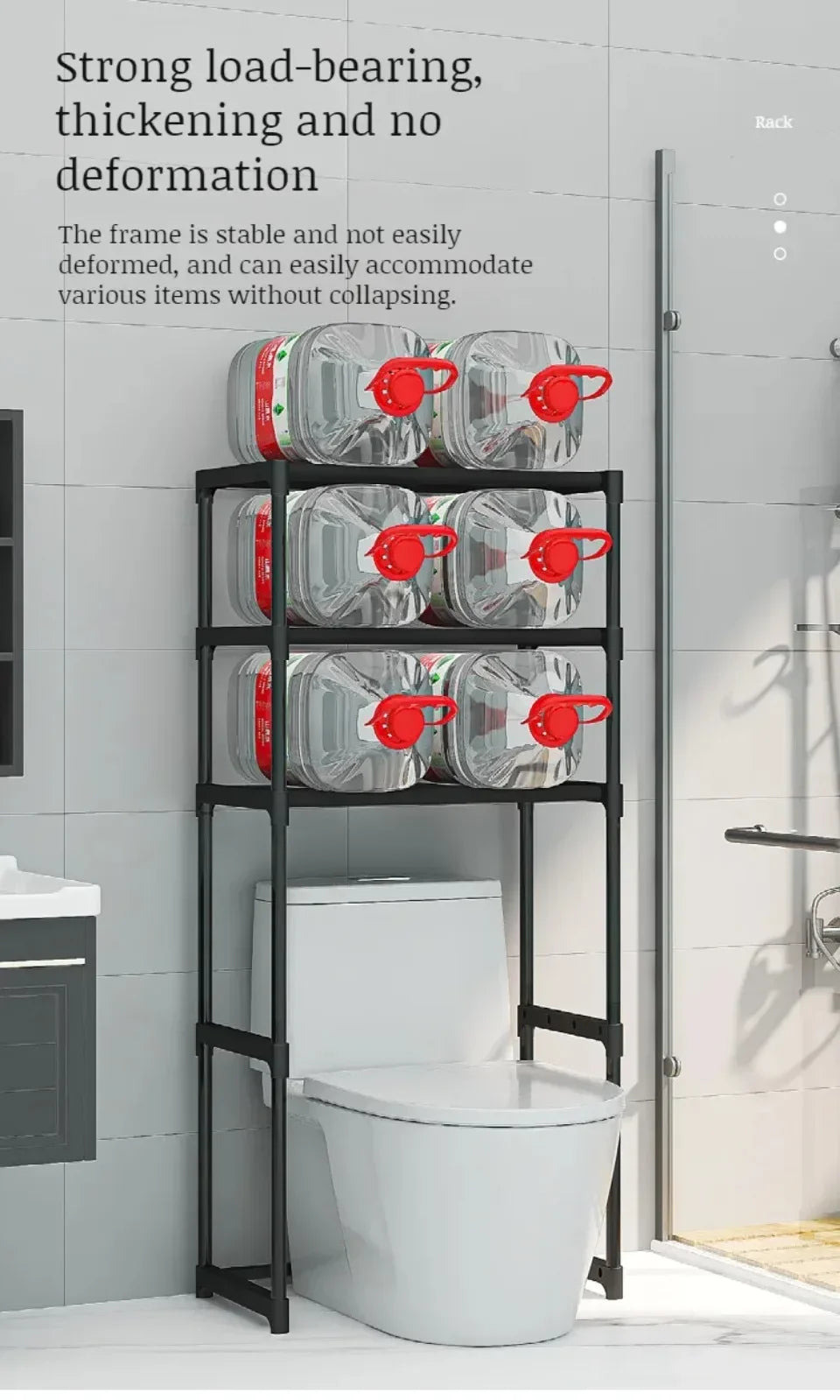 Perforation-Free Washing Machine Shelves Multi-Layer Floor Standing Bathroom Storage Racks Multifunctiona Bathrooms Accessories