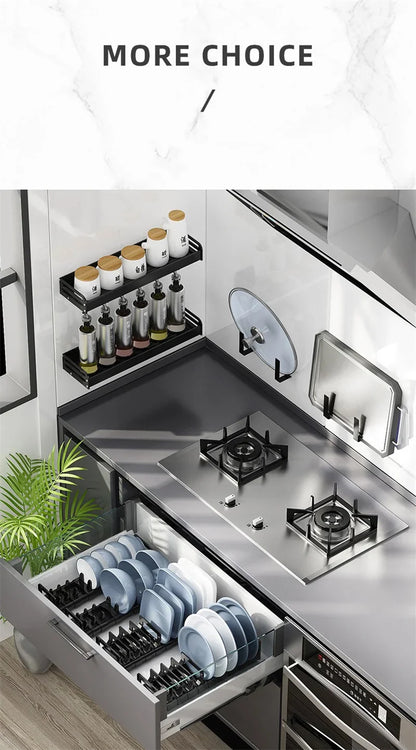 Plastic Kitchen Cabinet Dish Storage Rack Drawer Dish Rack Built-in Dish Drain Rack Plate Divider Storage Rack for Dish Rack