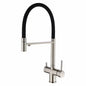 304 Stainless Steel Kitchen Faucet, Sink Hot and Cold Water 3 in 1 Faucet Silicone Hose Three Modes 60cm Stretch Faucet