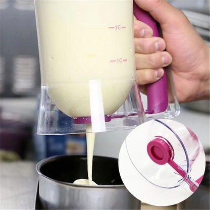 900ml Batter Separator Pancake Batter Dispenser Bracket Cookie Waffles Batter Dispenser Cream Speratator Measuring Baking Tools