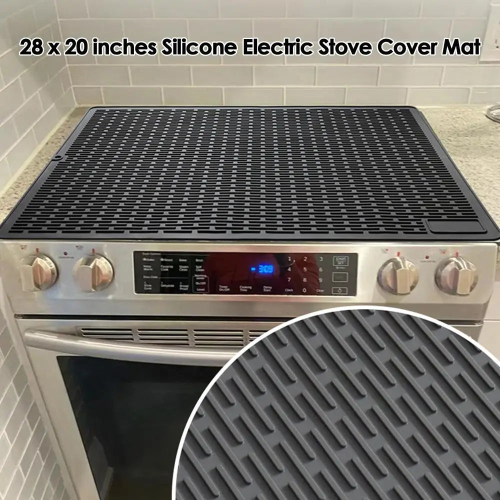 Induction Stove Protector Silicone Glass Counter Top Protective Mat Kitchen Supplies Protective Mat For Preventing Graze Scald