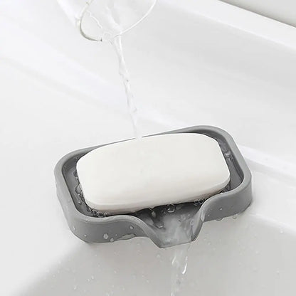 Silicone Sponge Holder No Standing Water Dish Sponge Soap Sink Drain Hanging Kitchenware Drain Storage Tray Kitchen Bathroom