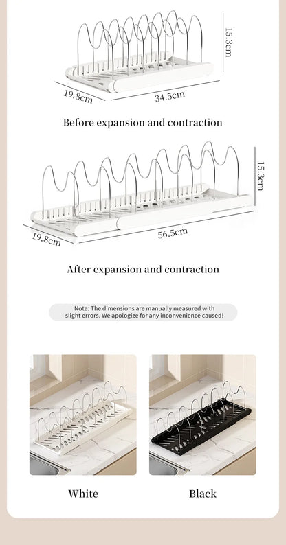Pot Storage Rack Multi-layer Adjustable Kitchen