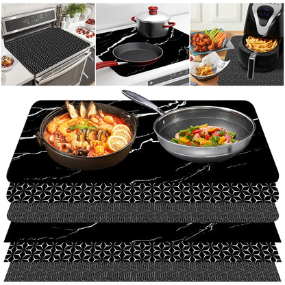 Induction Cooktop Mat Silicone Induction Cooker Covers Heat-resistant Induction Cooktop Protector Mat Cooktop Scratch Protector