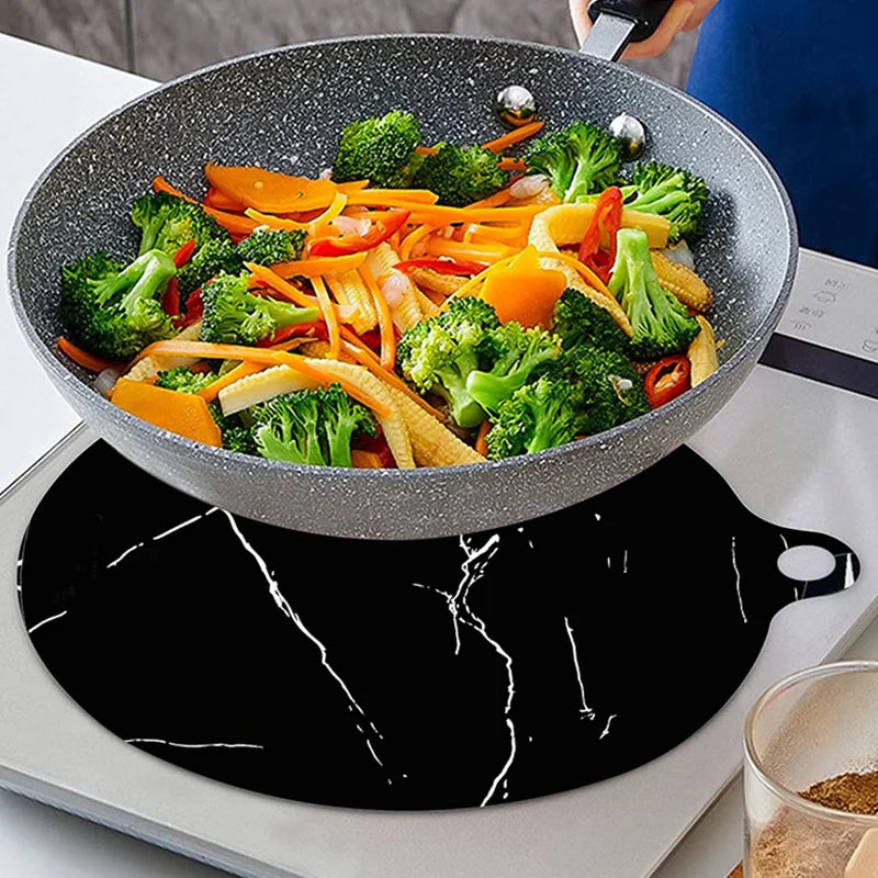 Induction Cooktop Mat Cooktop Scratch Protector Silicone Non-Slip Dining Table Placemat Cup Coaster Kitchen Accessories